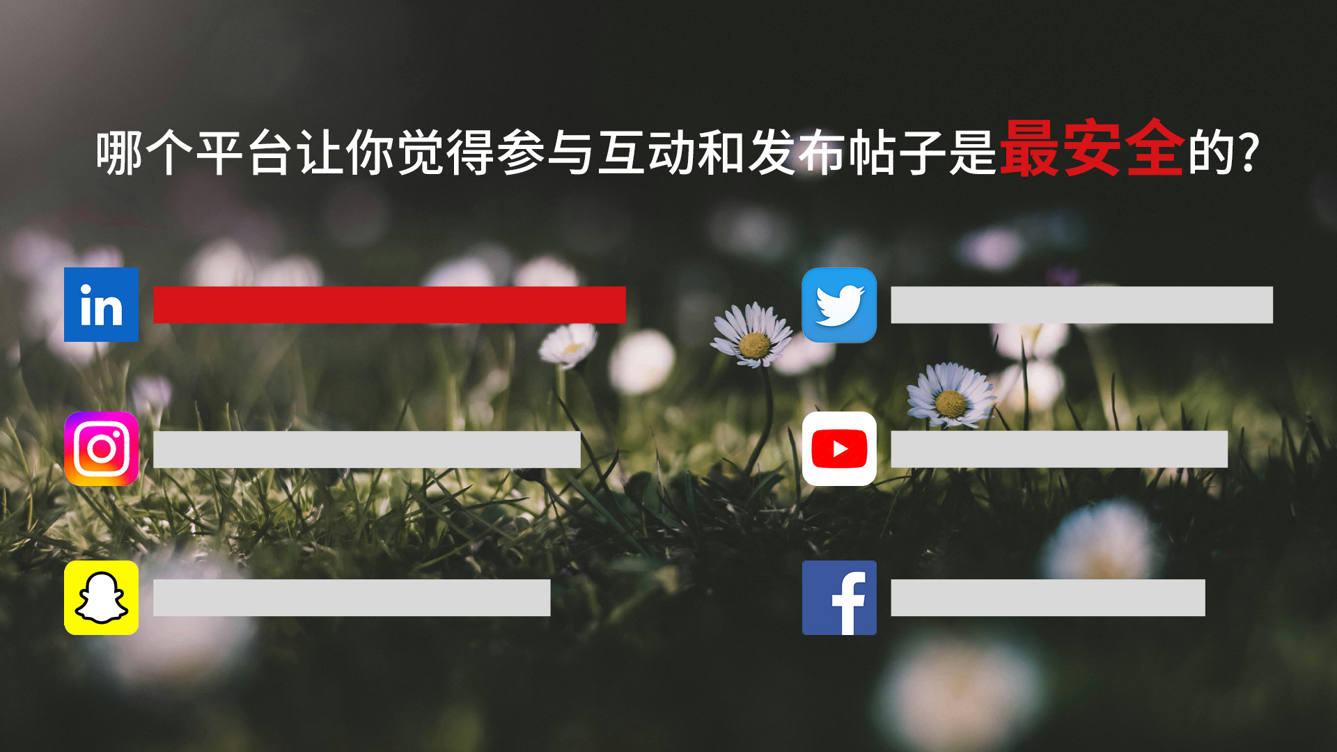 哪个平台让你觉得参与互动和发布帖子是最安全的?