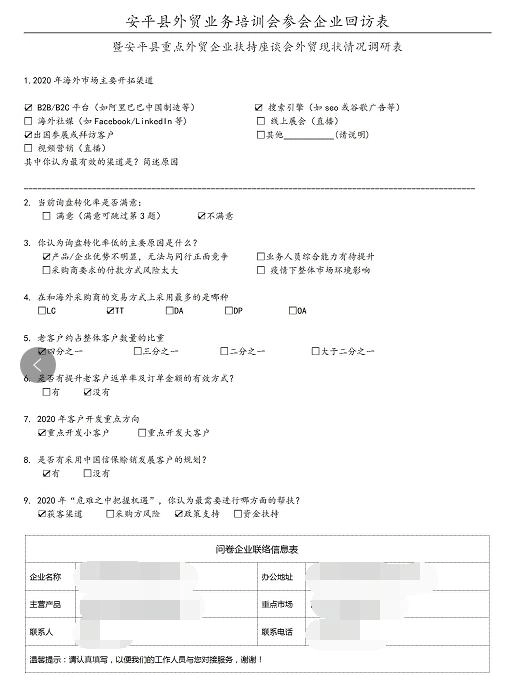 外贸那些事儿【安平县重点外贸企业对口扶持座谈会】