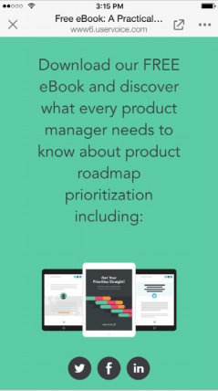 领英内容营销进阶十大法则之制作精致的移动版着陆页