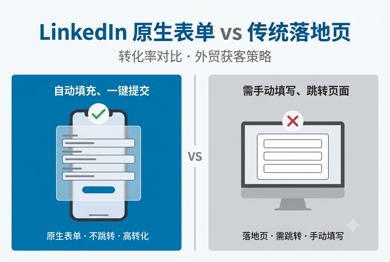 Lead Gen Form vs. 传统落地页